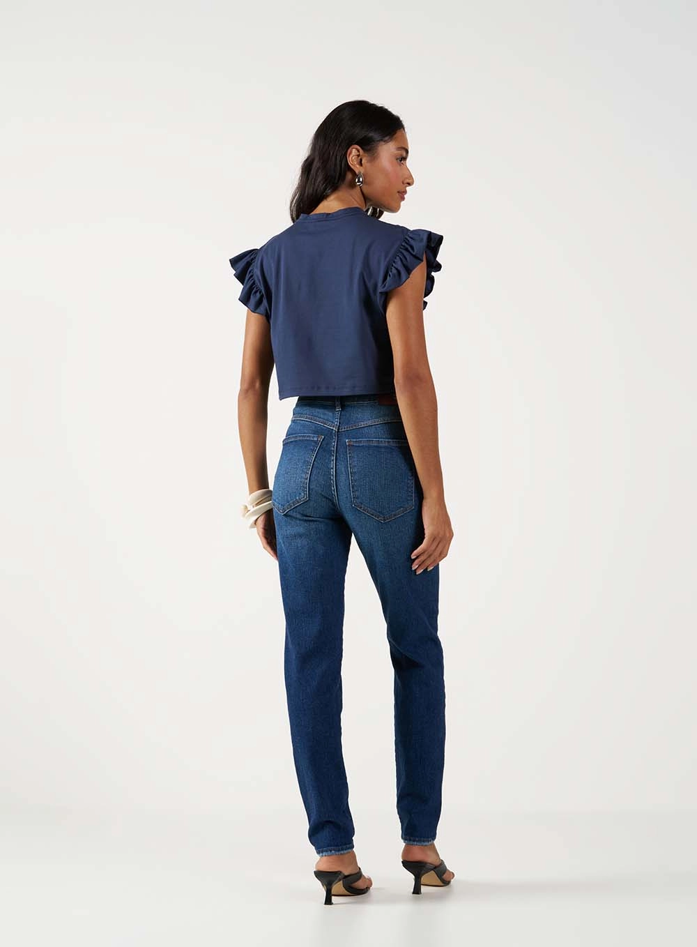 Calça Jeans Mom Stretch Índigo 4
