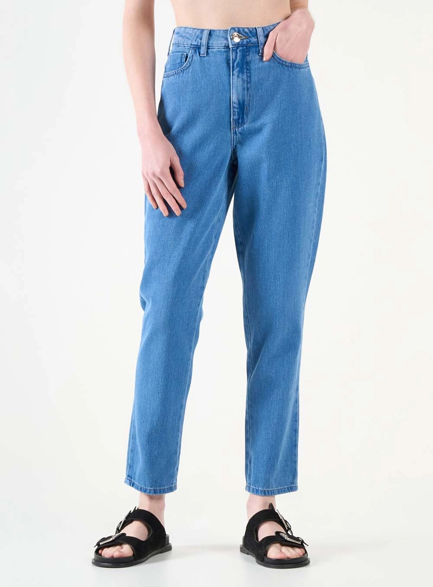 Calça Jeans Feminina Mom Índigo 2
