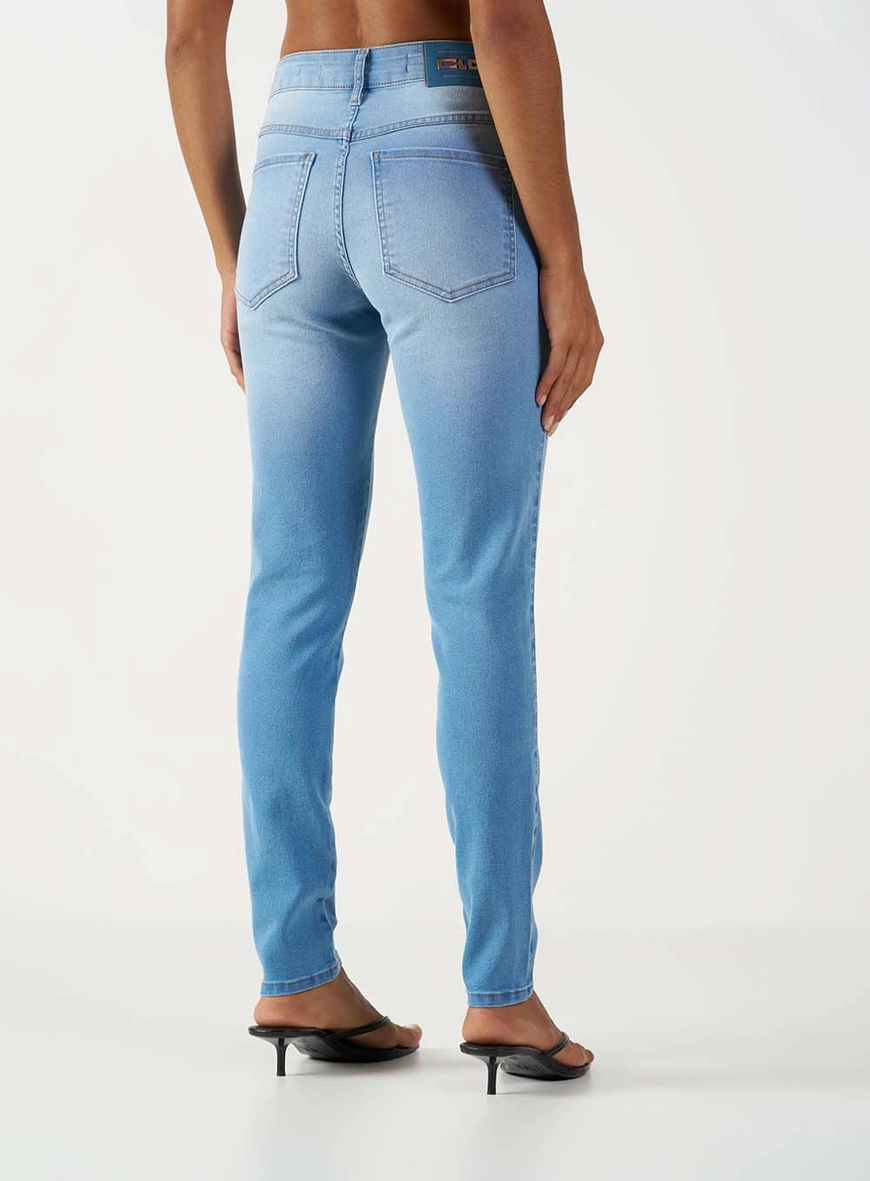 Calça Jeans Feminina Skinny Média Riviera Índigo 3