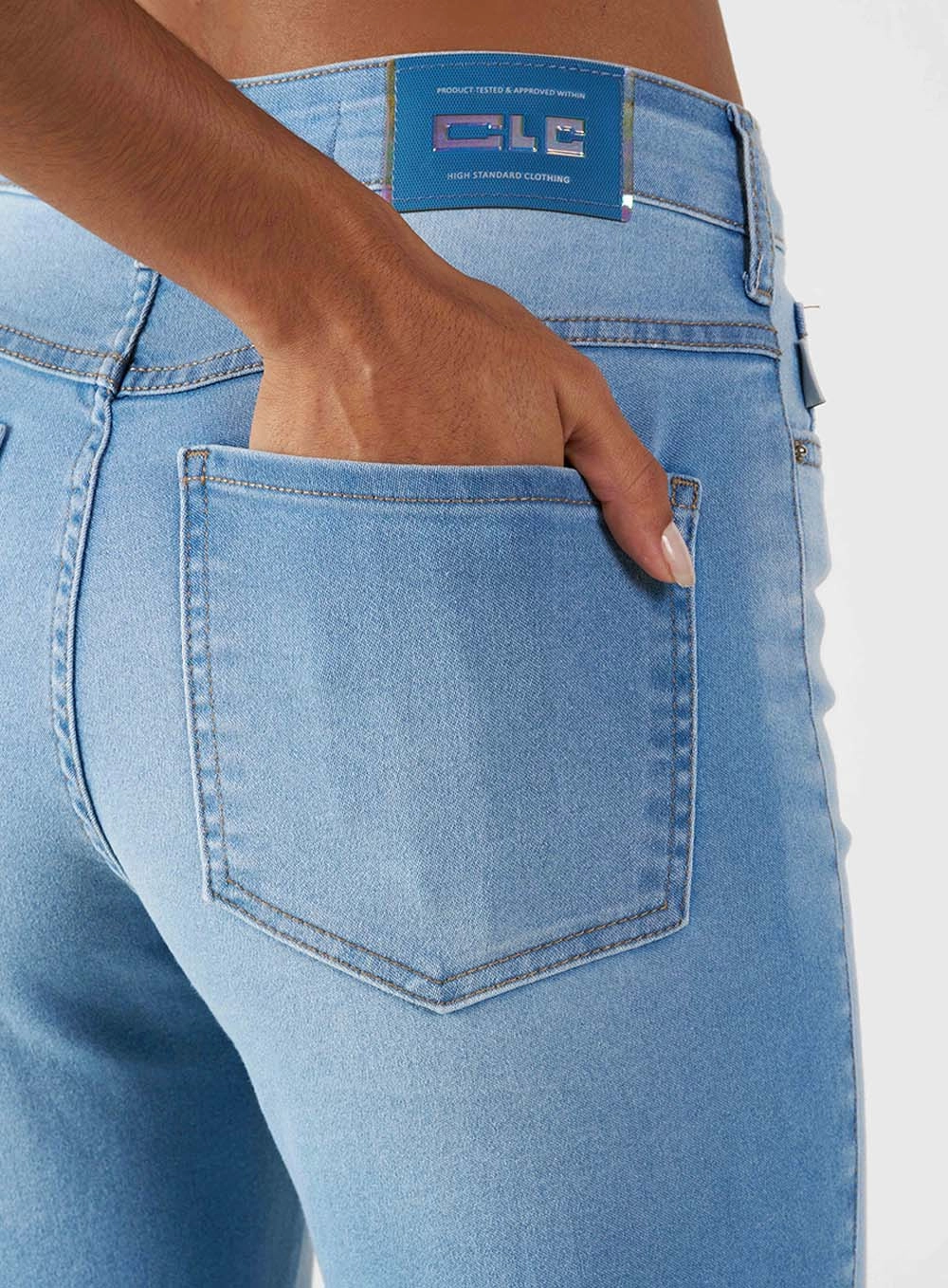 Calça Jeans Feminina Skinny Média Riviera Índigo 5