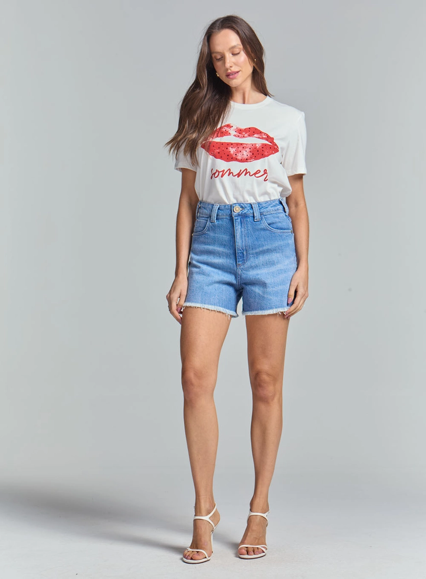 Short Jeans  Feminino Sommer Índigo 1