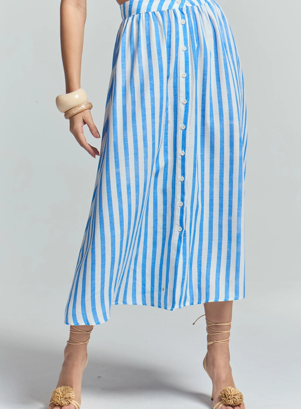 Saia Midi Listrada Estampados 2