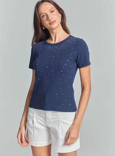 Camiseta Small Com Aplicação