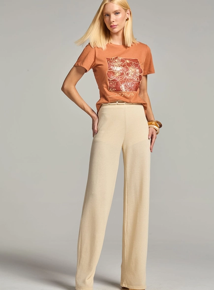 Camiseta Slim Básica Estampada