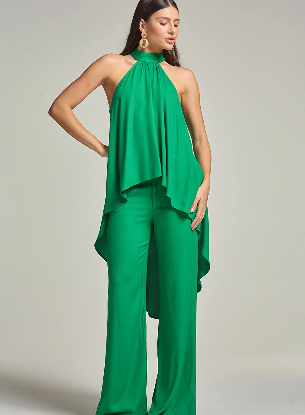 Blusa Com Recorte Assimétrico Verde Vanity 2