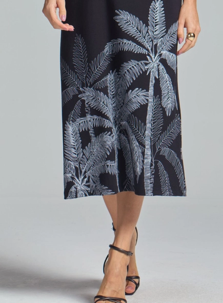 Vestido Comfort Midi Com Estampa