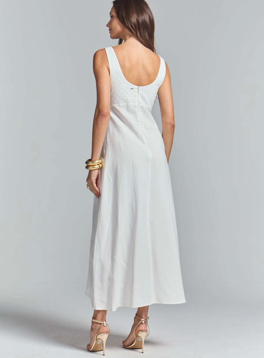 Vestido Midi Laise Godê Off Shell 3