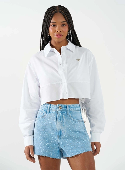 Camisa Feminina Comfort Encurtada