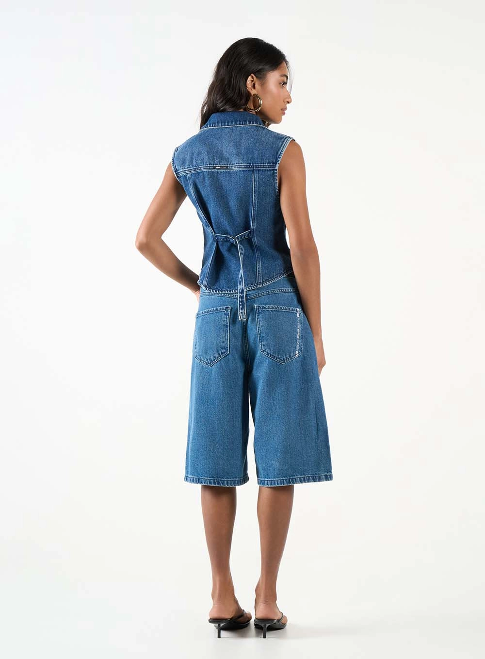 Camisa Jeans Fechamento Em Botão Índigo 4