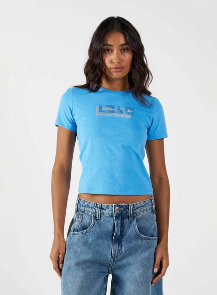 Camiseta Feminina Slim Básica Com Aplicação