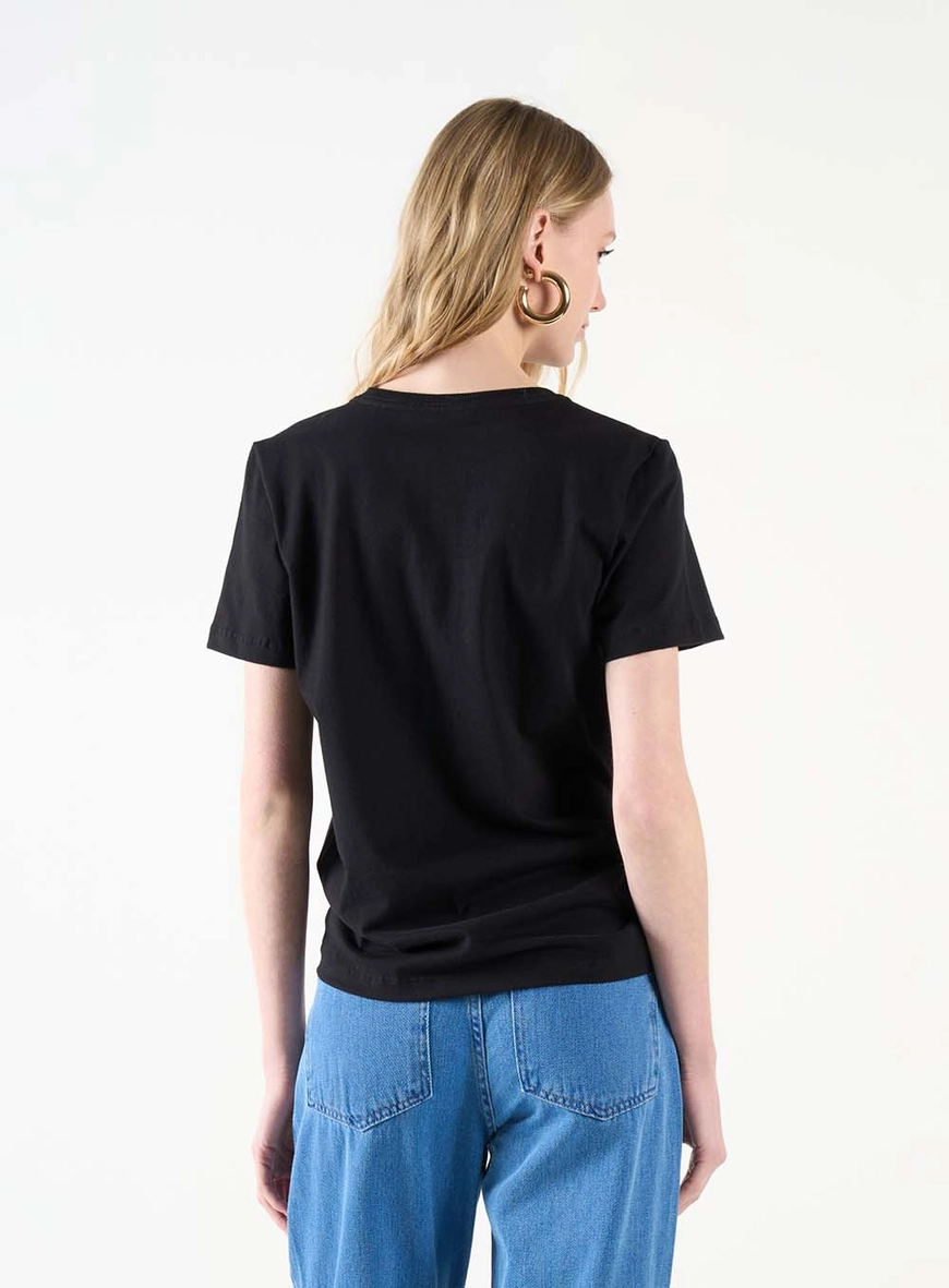 Camiseta Feminina Estampada Preto 4