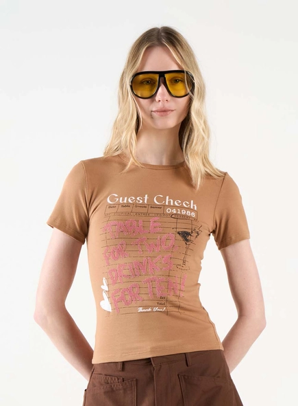 Camiseta Feminina Baby Look Estampada