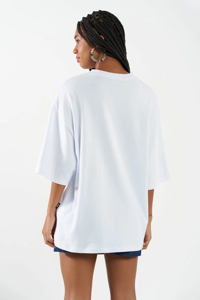Camiseta Feminina Oversized Estampada