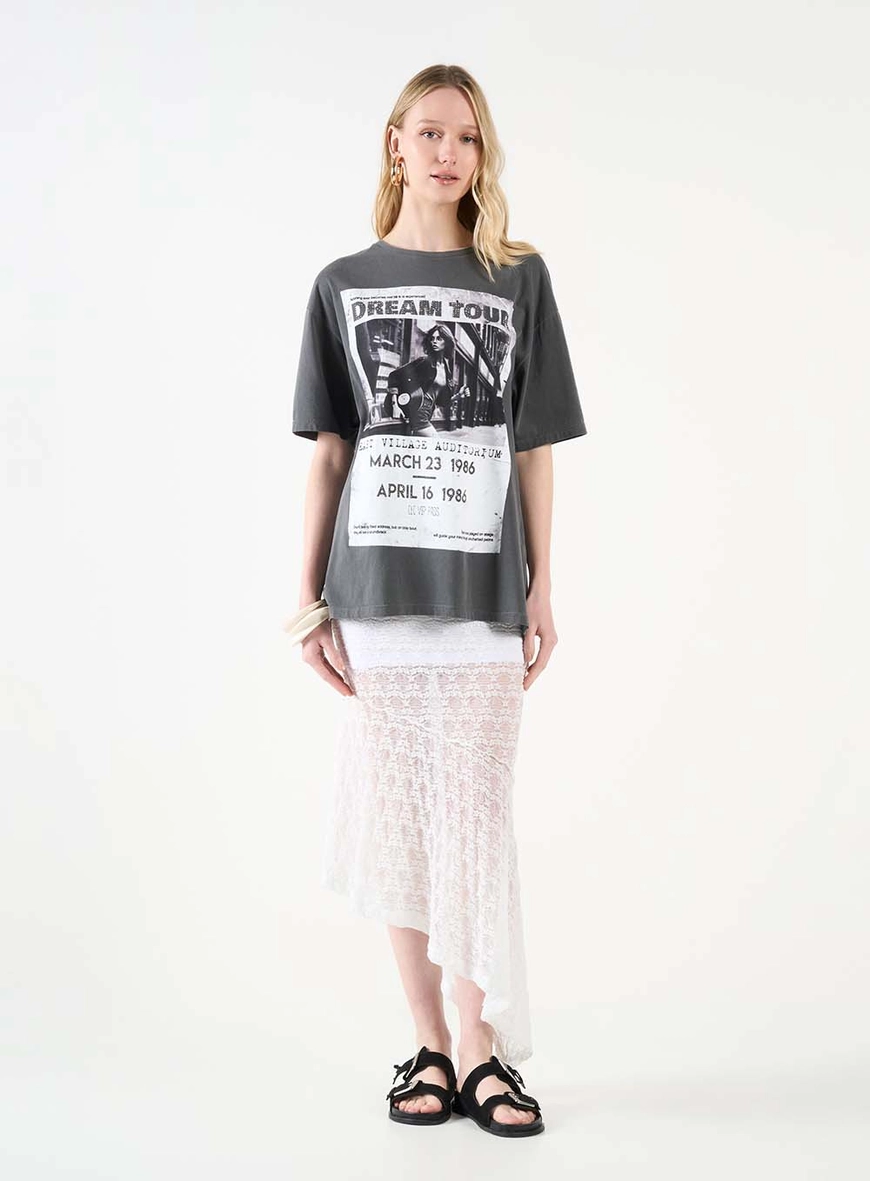 Camiseta Estampada Com Aplicação Preto 2