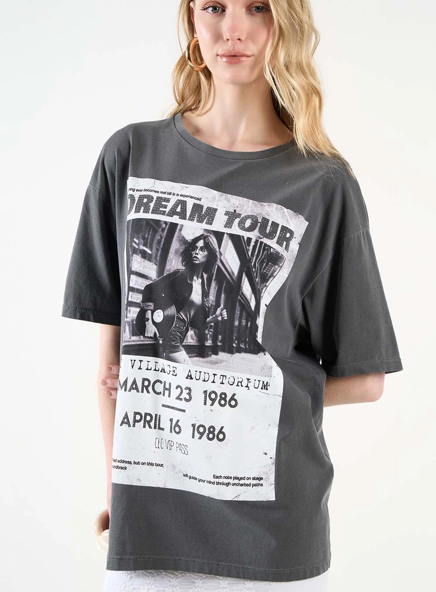 Camiseta Estampada Com Aplicação Preto 3