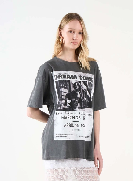 Camiseta Estampada Com Aplicação
