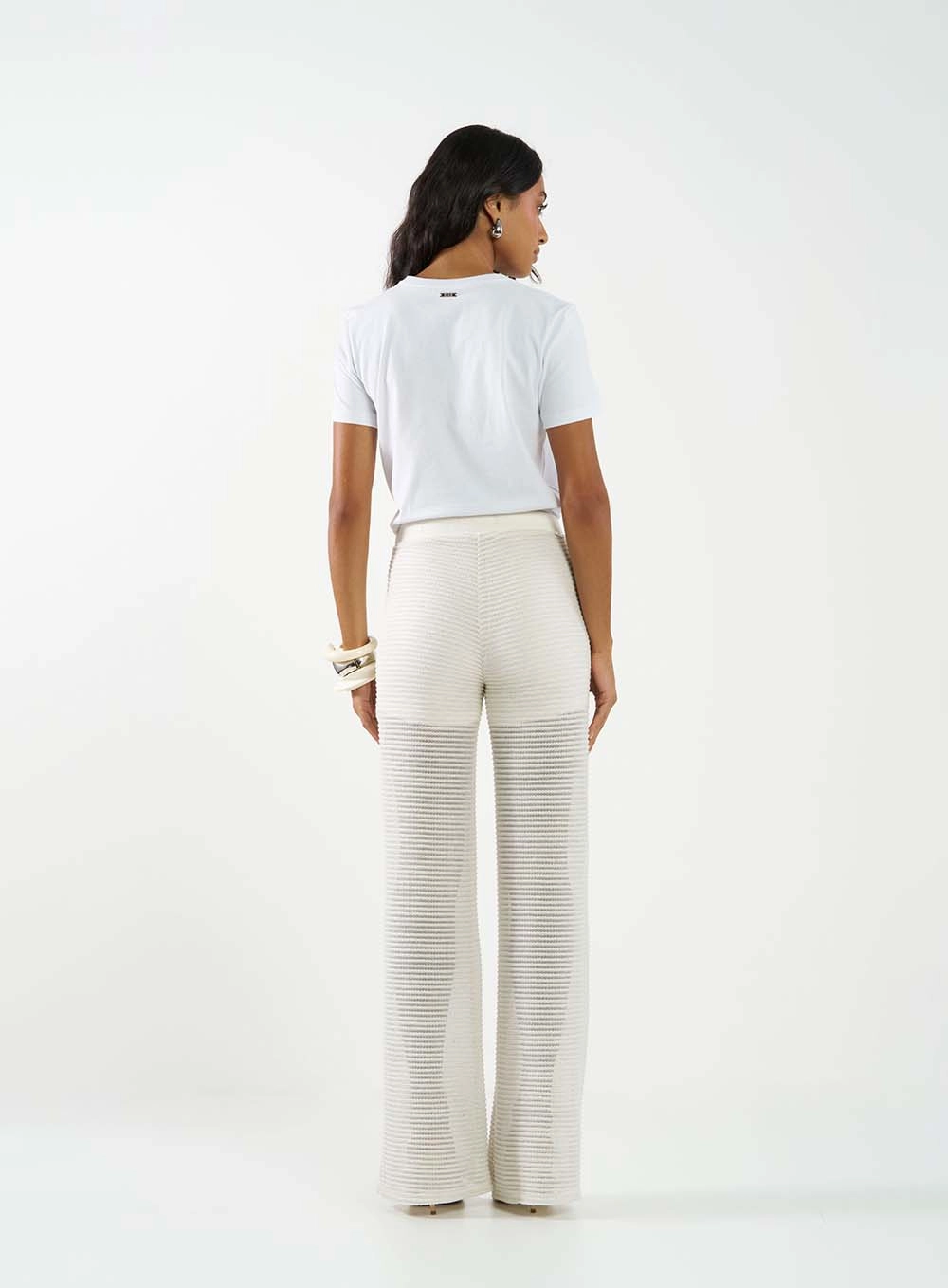 Camiseta Básica Regular Estampada Branco 3