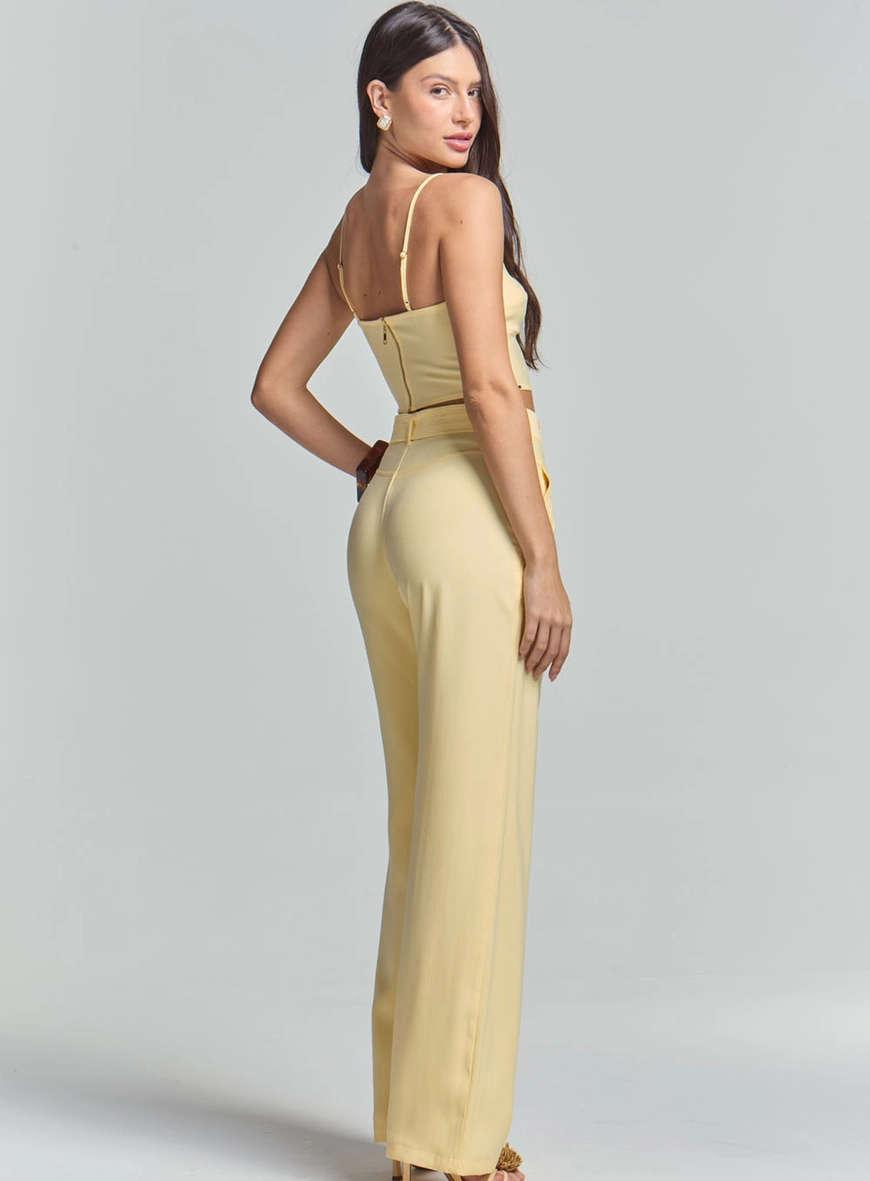 Top Slim Estruturado Amarelo 3