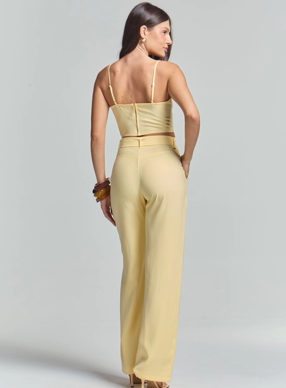 Top Slim Estruturado Amarelo 4