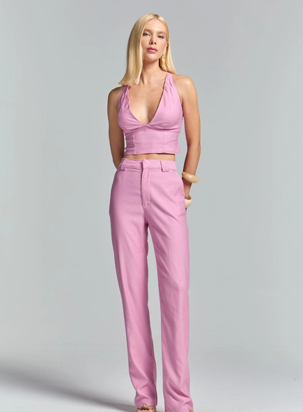 Top Slim Com Alças E Elástico No Cós
