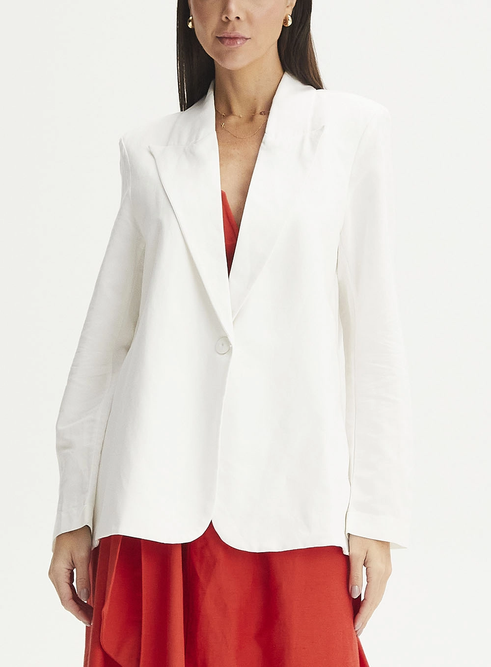 Blazer Regular Alfaiataria Básico Off Shell 2