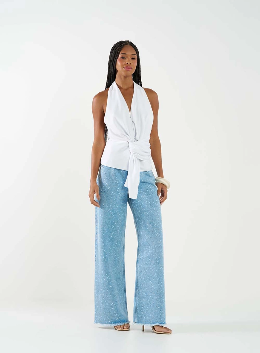 Blusa Feminina Frente Única Branco 3