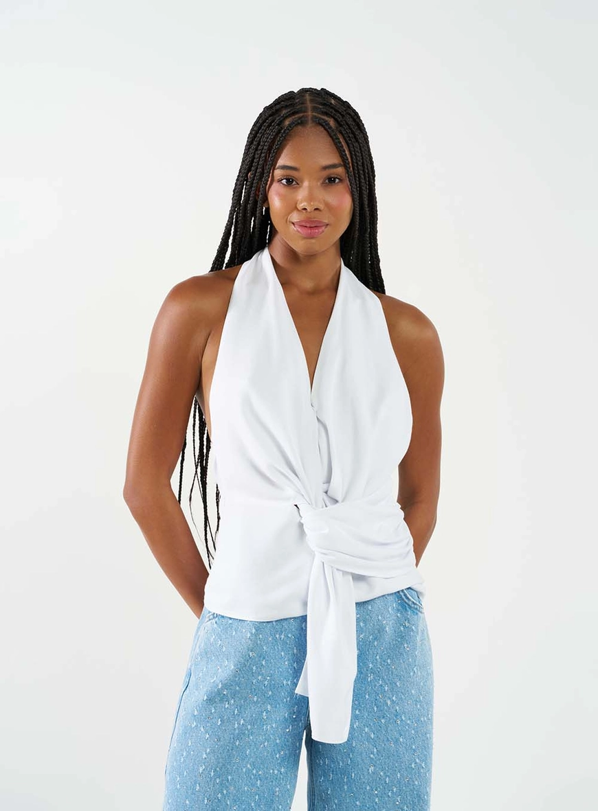 Blusa Feminina Frente Única Branco 1