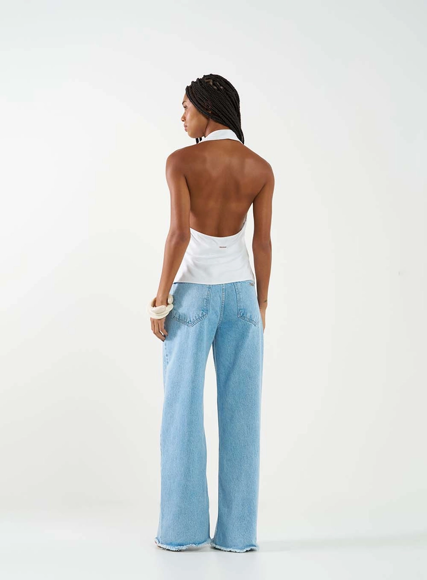 Blusa Feminina Frente Única Branco 5