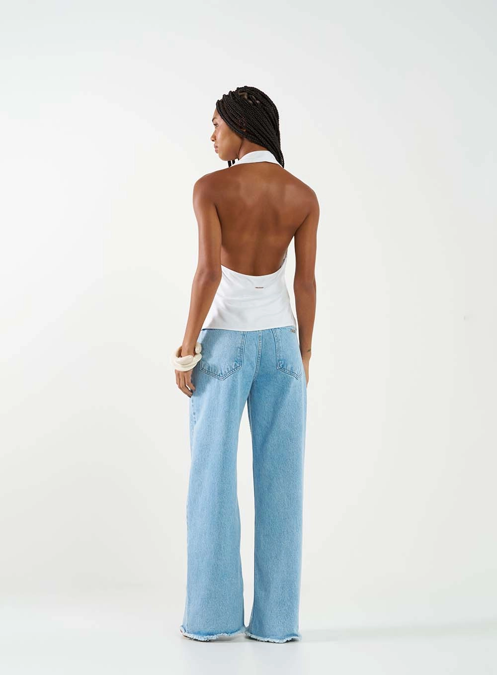 Blusa Feminina Frente Única Branco 5
