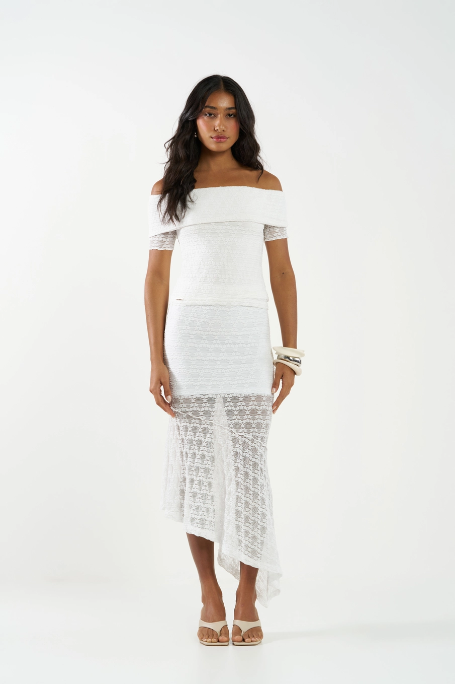Blusa Small Ombro A Ombro De Renda Off Shell 3