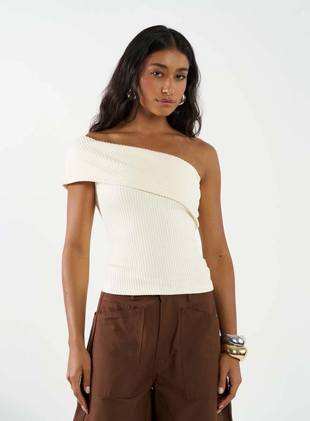 Blusa Assimétrica Plissada
