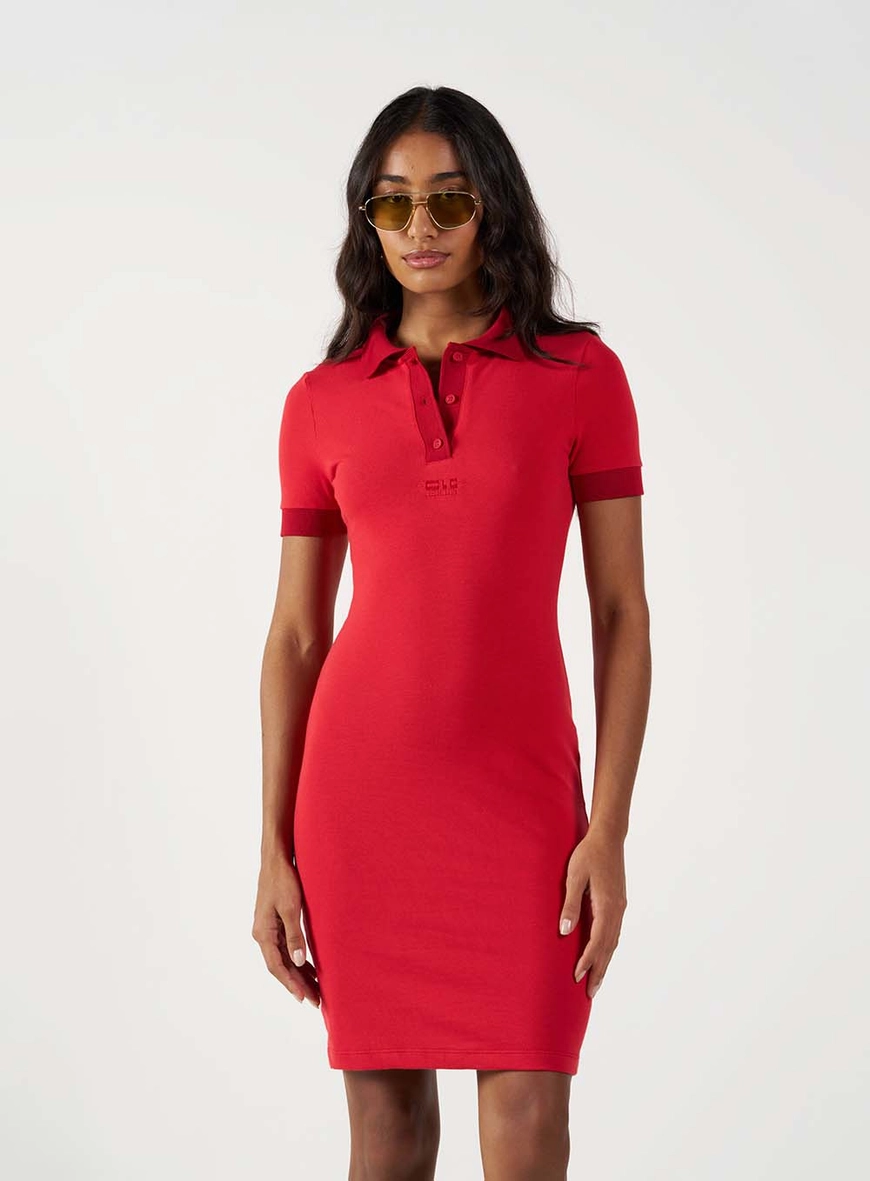 Vestido Polo Slim Curto Vermelho 2