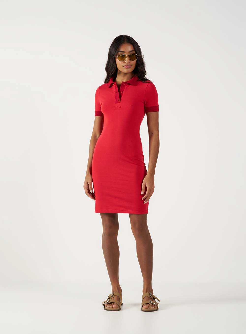 Vestido Polo Slim Curto Vermelho 1