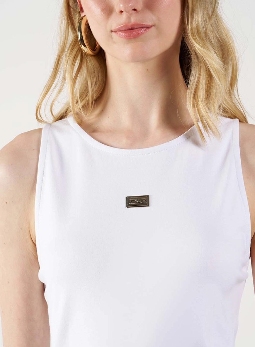 Vestido Curto Comfort Com Babados Branco 5
