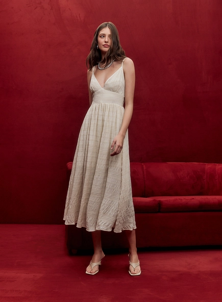 Vestido Midi Comfort Texturizado
