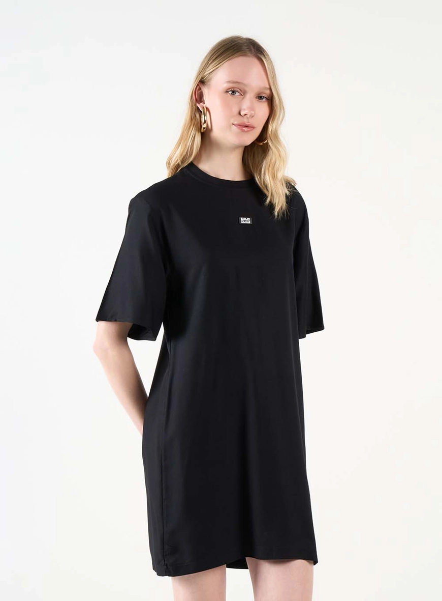 Vestido Curto Comfort Básico Preto 2