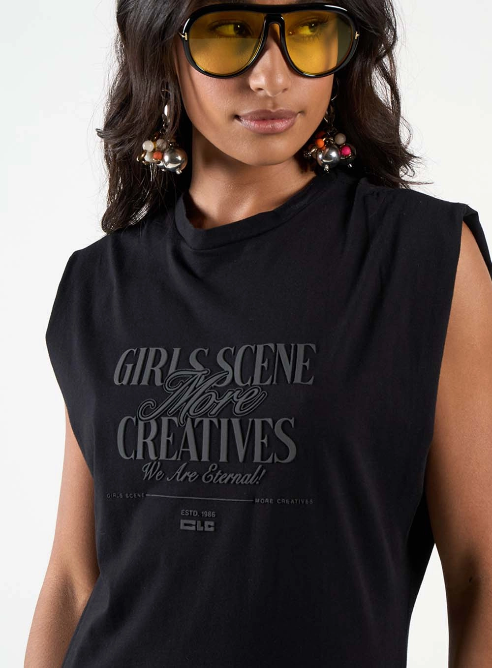 Vestido Midi Básico Confort Sem Manga Preto 5