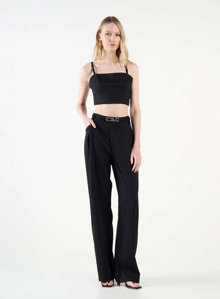 Top Slim Com Alças Ajustáveis E Zíper
