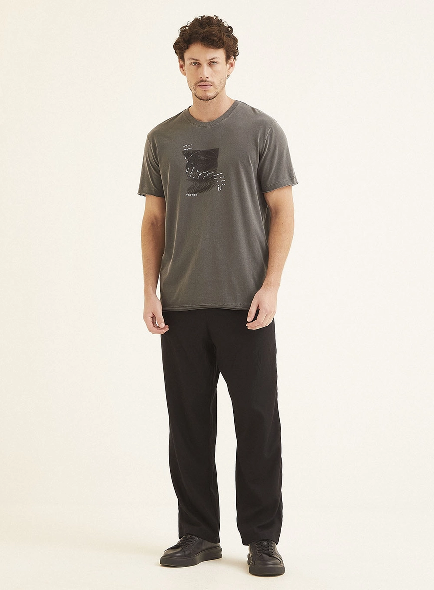 Calca Tecido Plano 1 Masculino Triton Preto 1