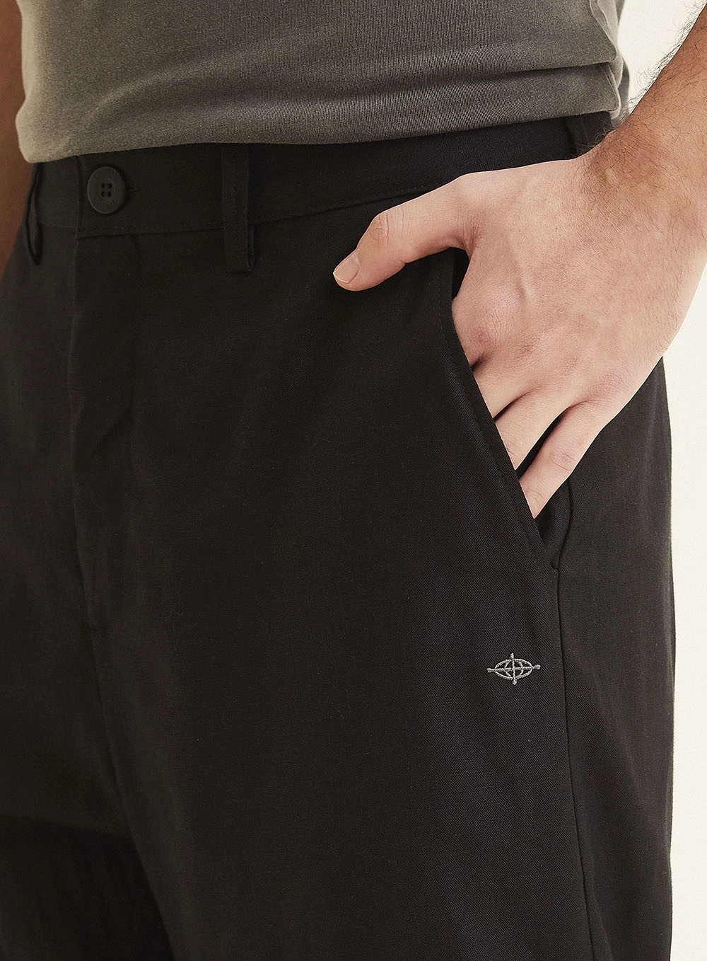 Calca Tecido Plano 1 Masculino Triton Preto 3