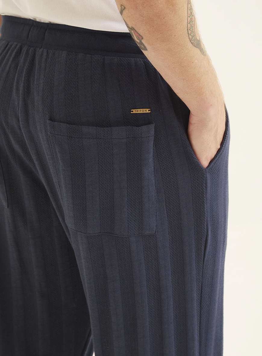 Calca Malha  Masculino Triton Azul 3