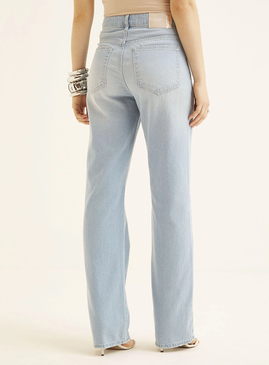 Calça Jeans Feminina Com Bordado - Laura Índigo 4
