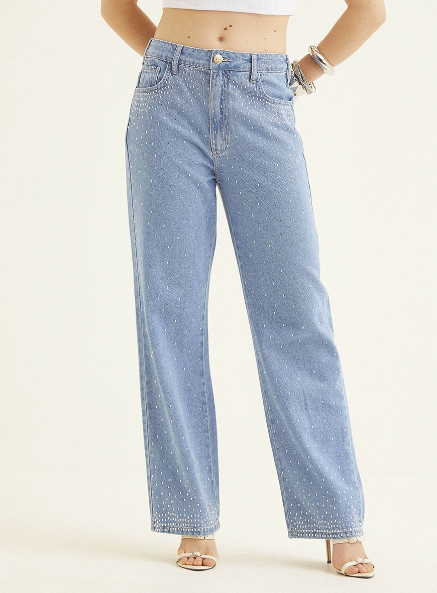 Calça Jeans Feminina Loose Fit Índigo 2