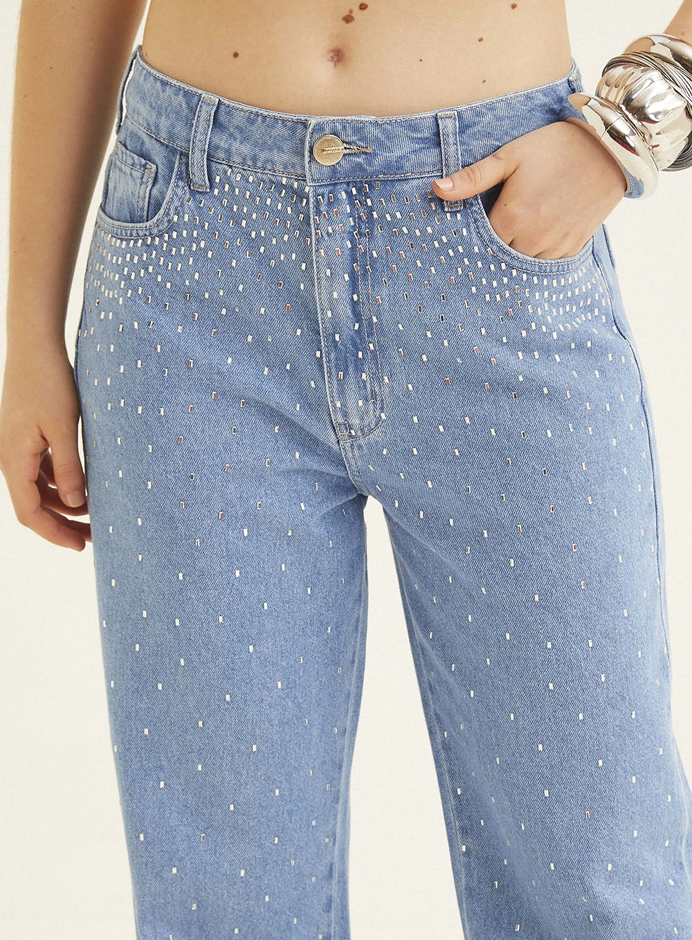 Calça Jeans Feminina Loose Fit Índigo 3