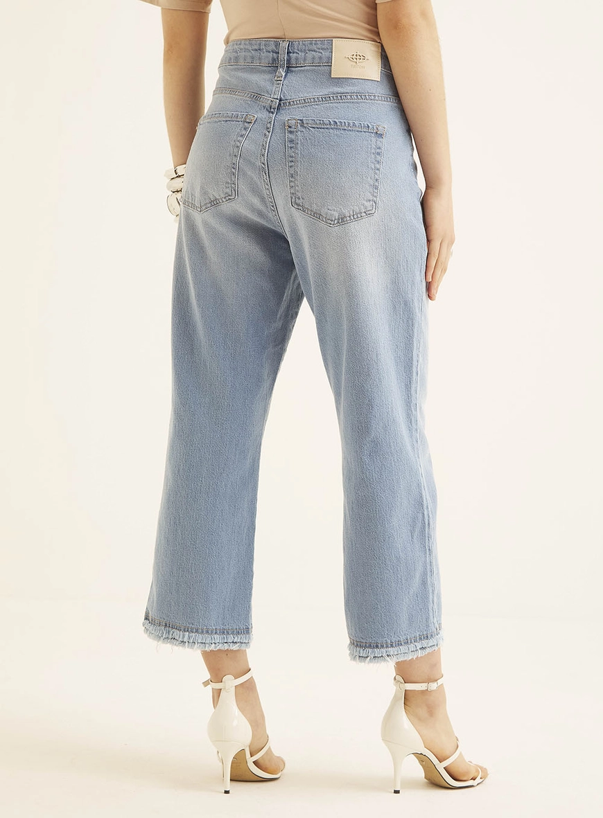 Calça Jeans Barra Encurtada - Carol Índigo 4