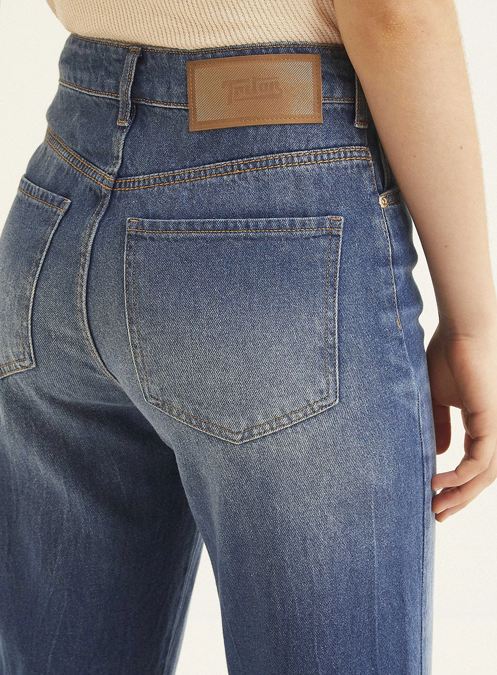 Calça Jeans Feminina Estonada - Laura Índigo 3