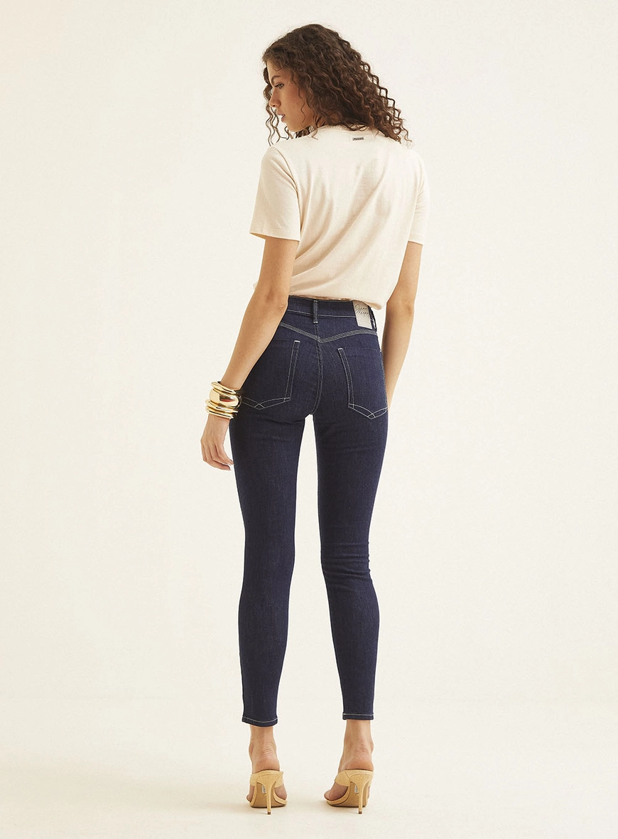 Calça Jeans Feminina Cigarrete - Graciane Índigo 5