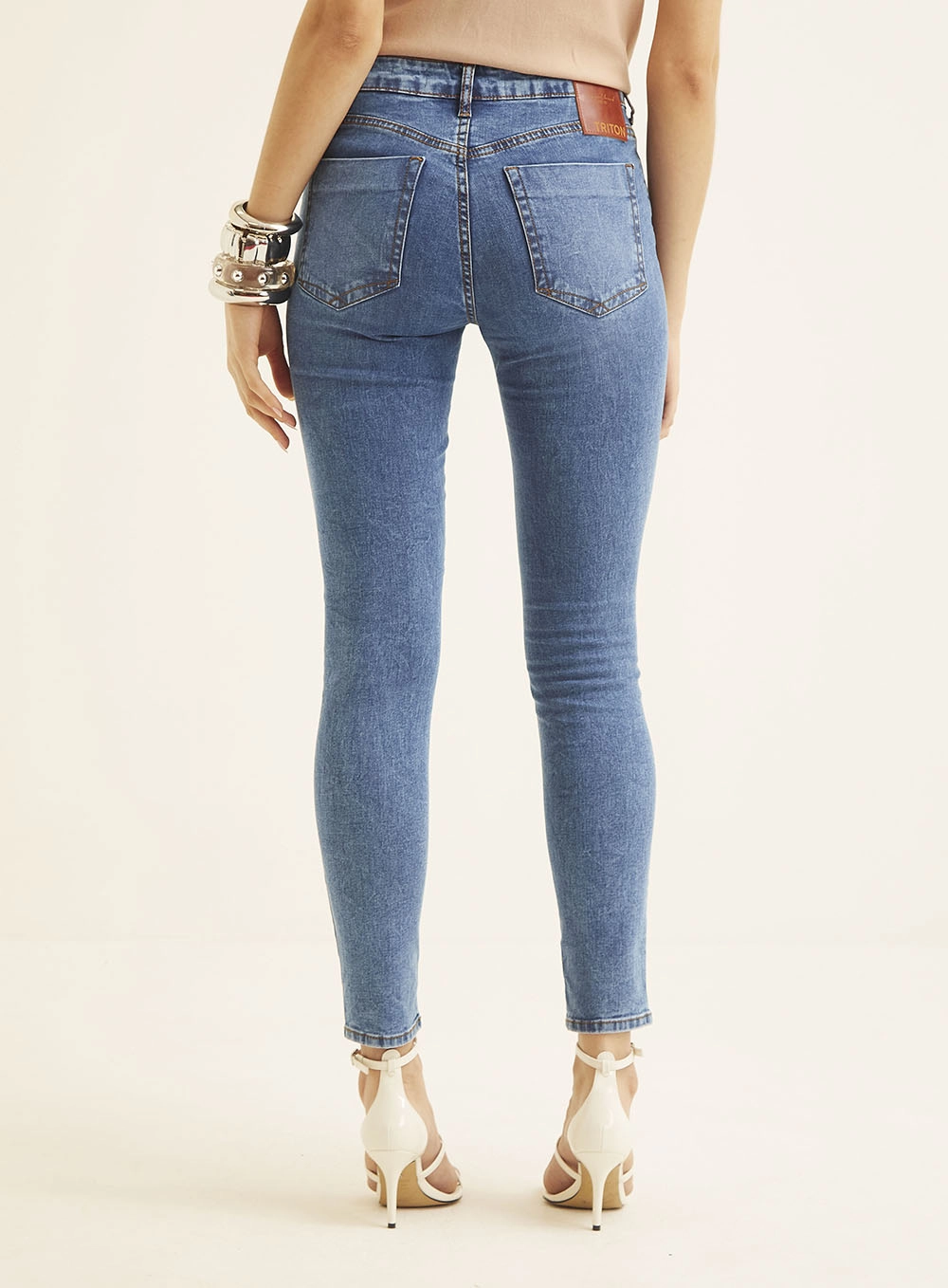 Calça Jeans Feminina Gracianie Cigarrete Índigo 4