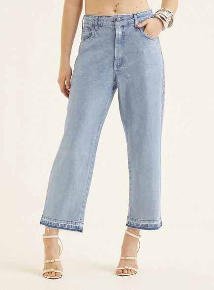 Calça Jeans Feminina Over