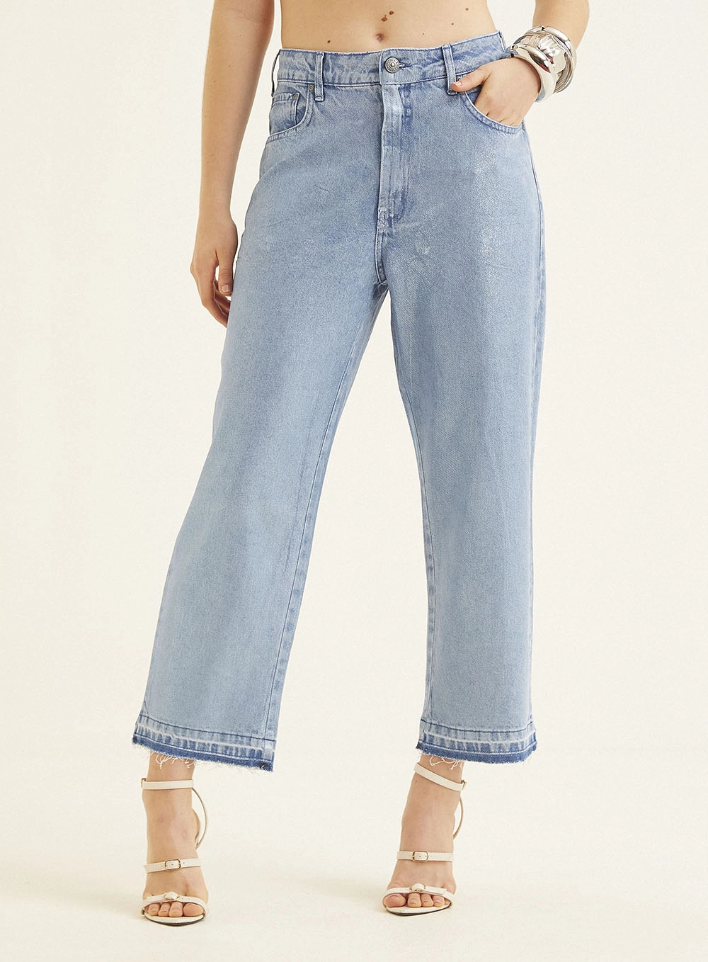 Calça Jeans Feminina Over Índigo 2